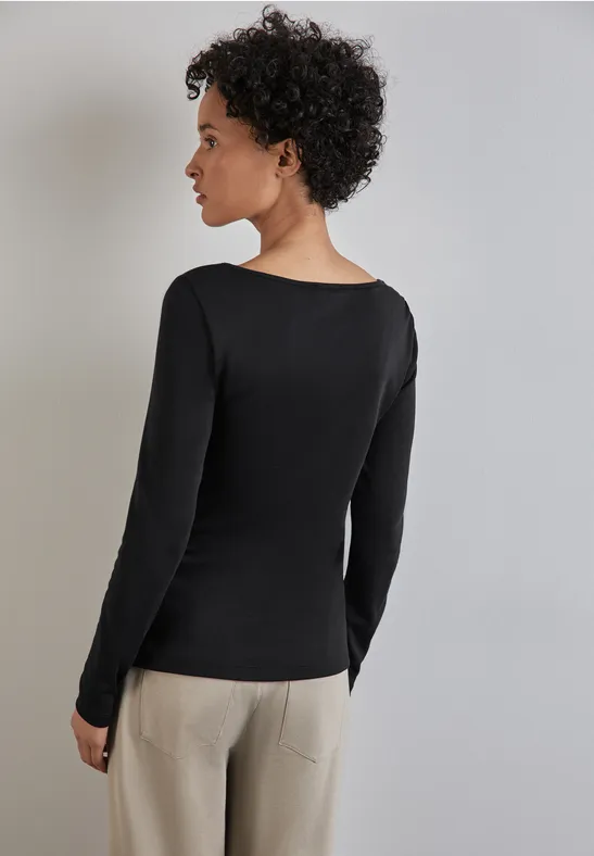 Street One Shirt mit U-Boot-Ausschnitt Letzte 2 Tage