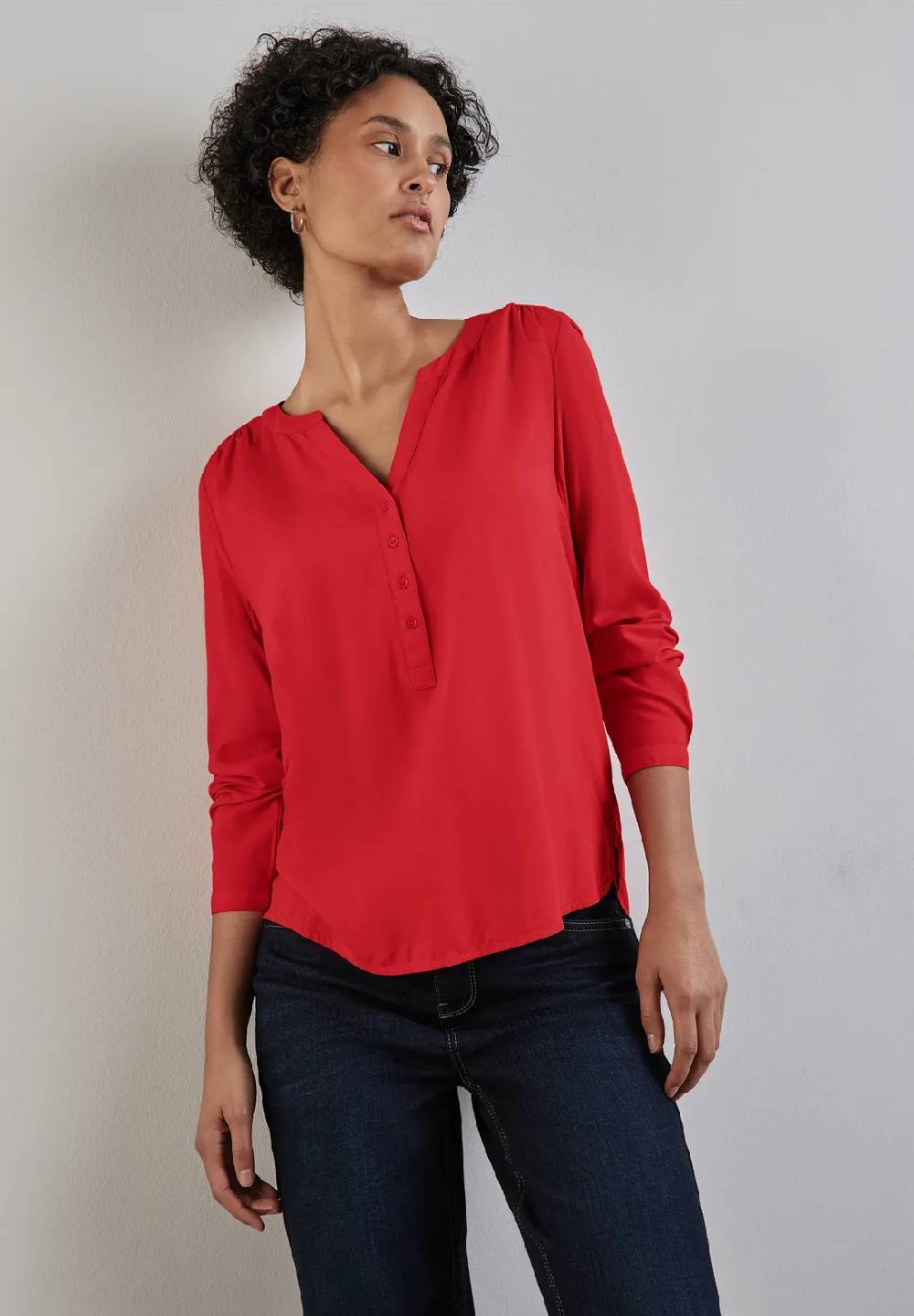 Street One Basic Bluse in Unifarbe - Style BAMIKA Nur für heute