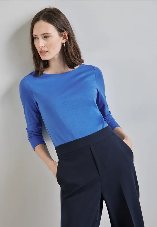 Street One Basic Langarmshirt - Style LANEA Riesige Rabatte