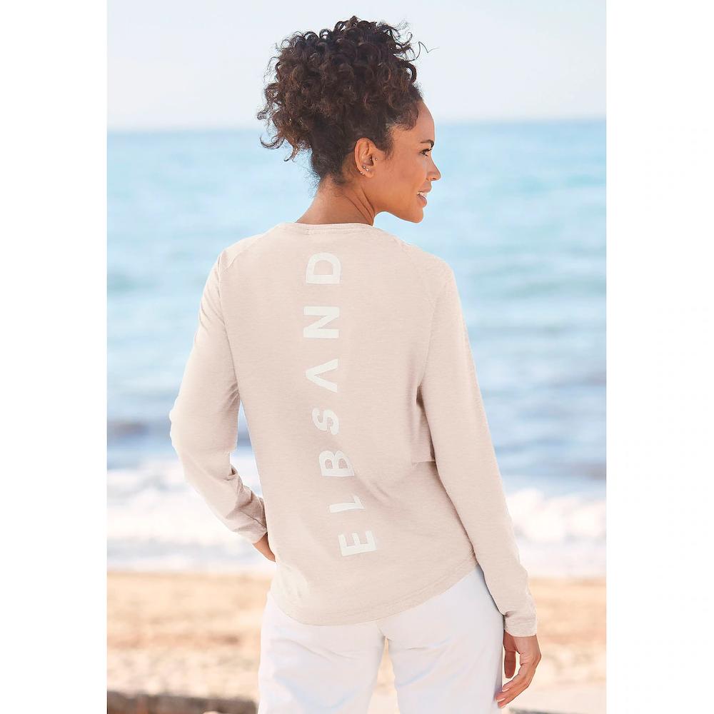 Elbsand Longsleeve »Tira« mit Logodruck hinten Langarmshirt sportlich-casual Tiefpreis