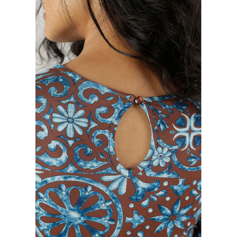 Aniston CASUAL Jerseykleid mit extravaganten Druck - jedes Teil ein Unikat Clearance-Verkauf