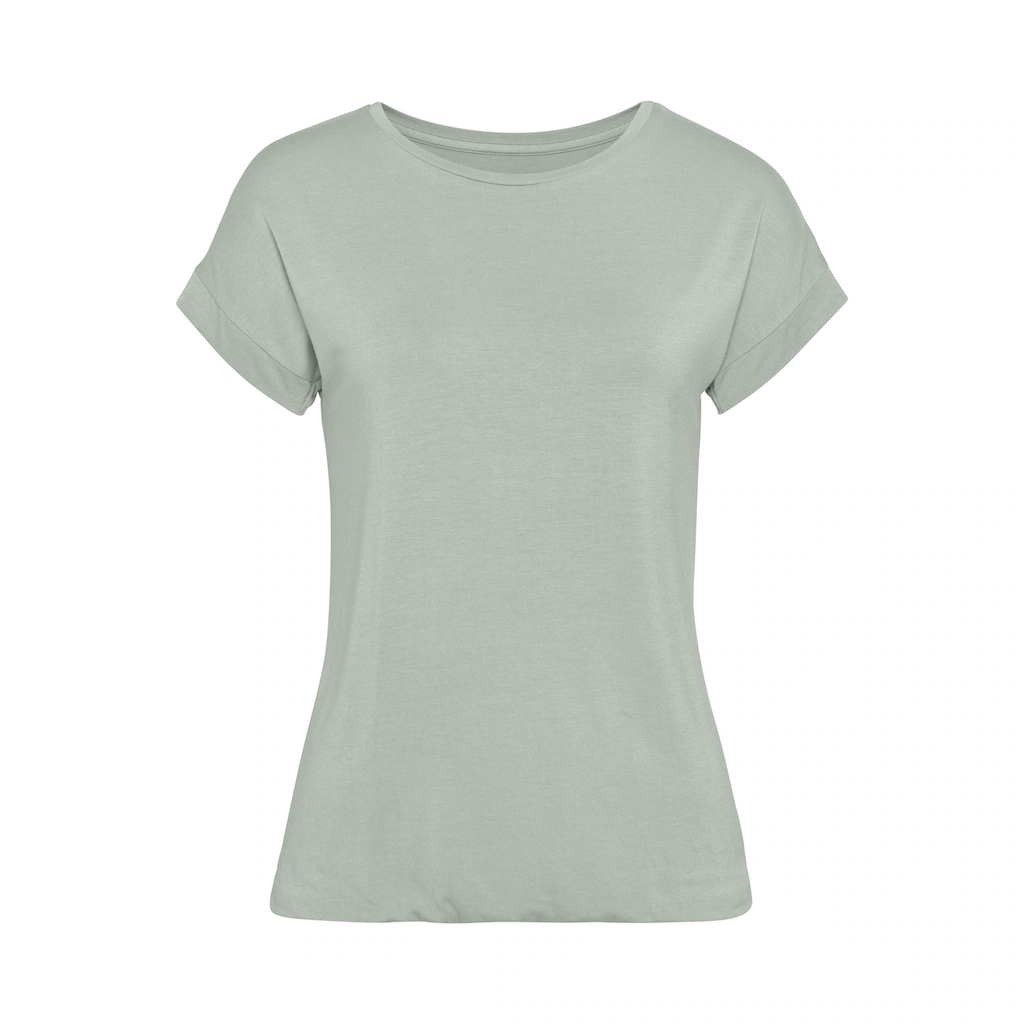 Vivance Kurzarmshirt »mit Gummizug im Bund« aus weichem Viskose-Stretch Super Sparpreis