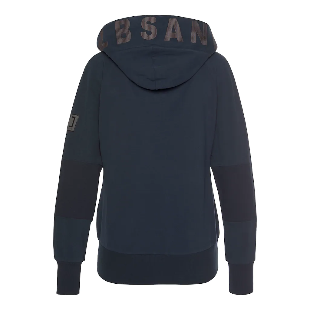 Elbsand Sweatjacke mit Logo-Stickerei an der Kapuze bequeme Freizeitjacke mit Taschen Weihnachtsangebot