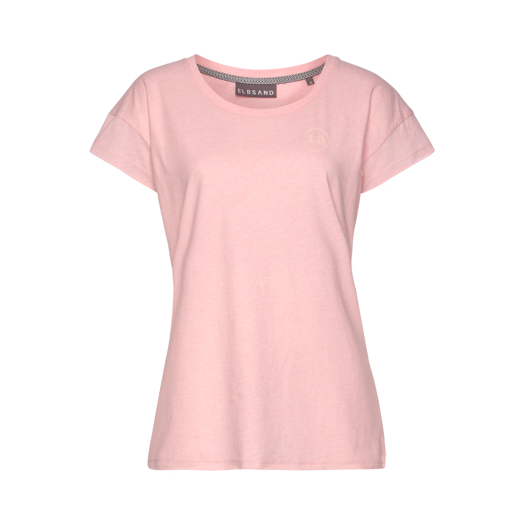 Elbsand T-Shirt »Ranva« mit Logodruck Kurzarmshirt aus Baumwoll-Mix sportlich Vatertagsangebot