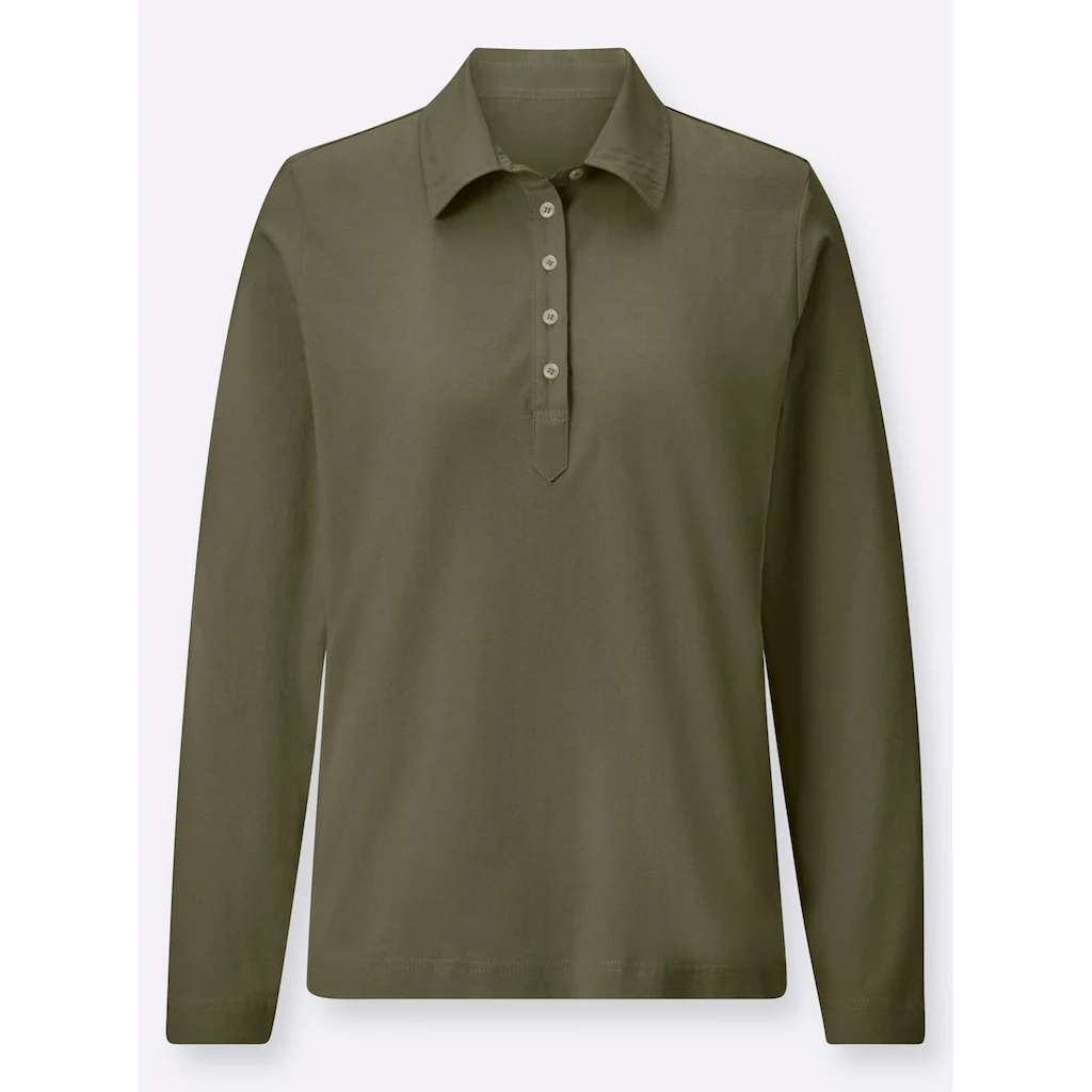 Casual Looks Langarm-Poloshirt »Poloshirt« (1 tlg.) Bis zu 50% Rabatt