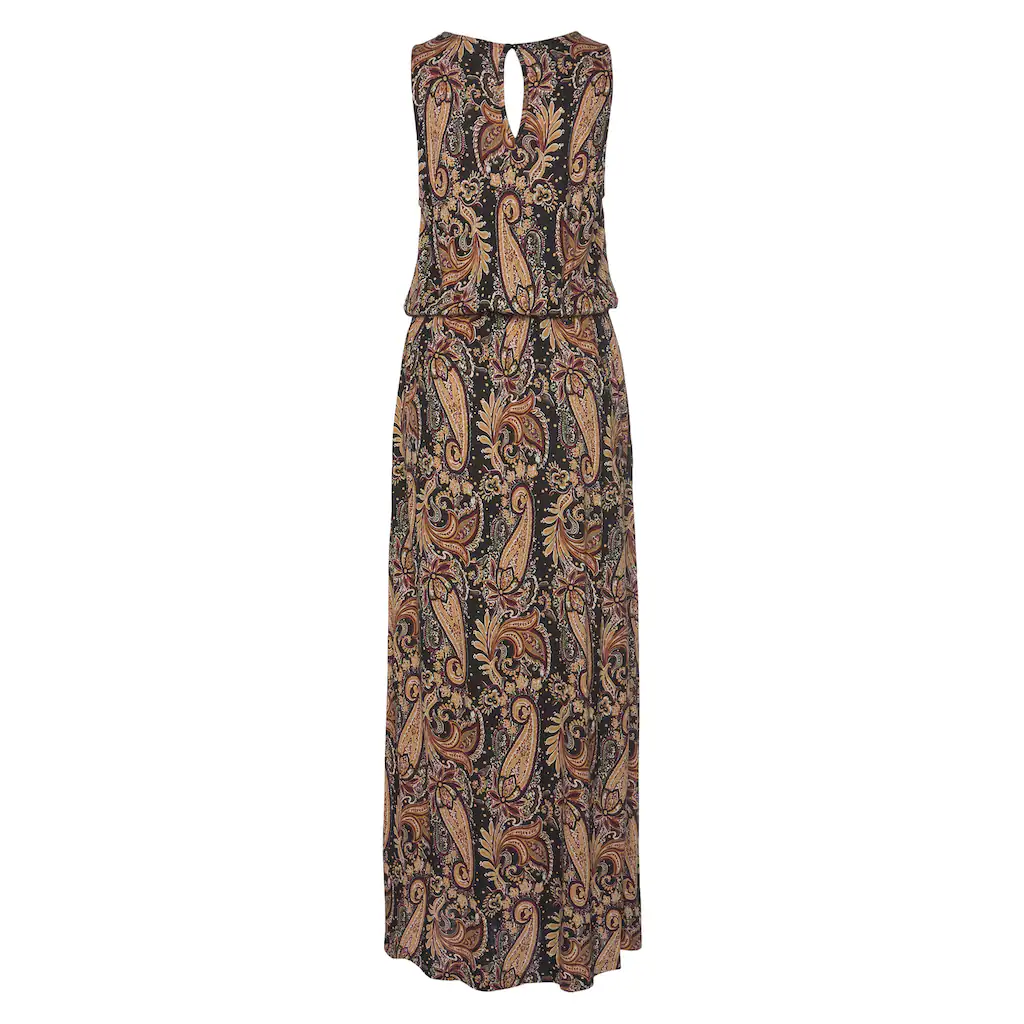 LASCANA Maxikleid mit Paisleyprint und Schlitz Sommerkleid mit Taschen Strandkleid Flash Sale