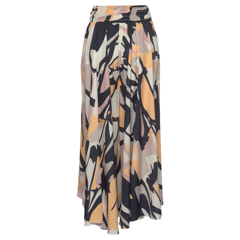 LASCANA Hosenrock mit grafischem Alloverdruck Culotte extraweites Bein Online Outlet