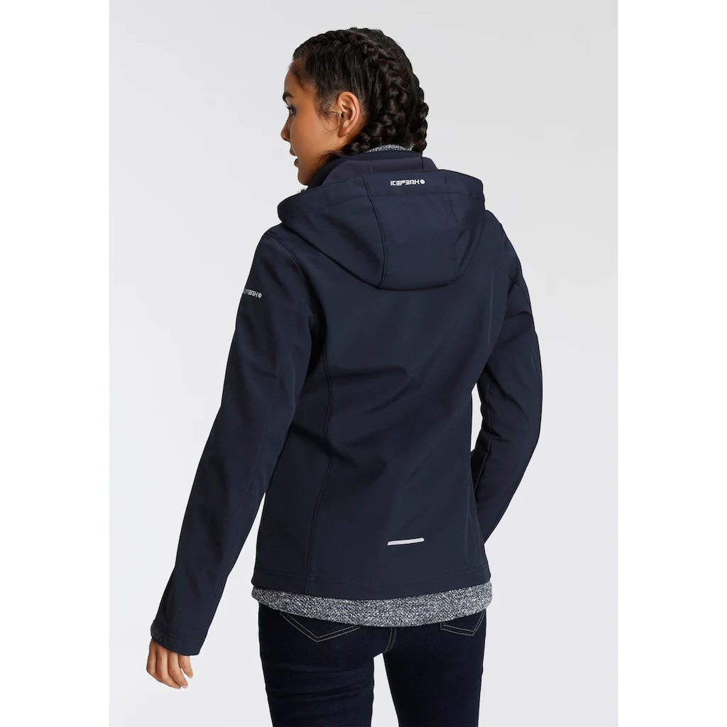 Icepeak Softshelljacke »BRENHAM« (1 St.) mit Kapuze Winddicht & Wasserabweisend & Atmungsaktiv Sonderangebot der Fabrik