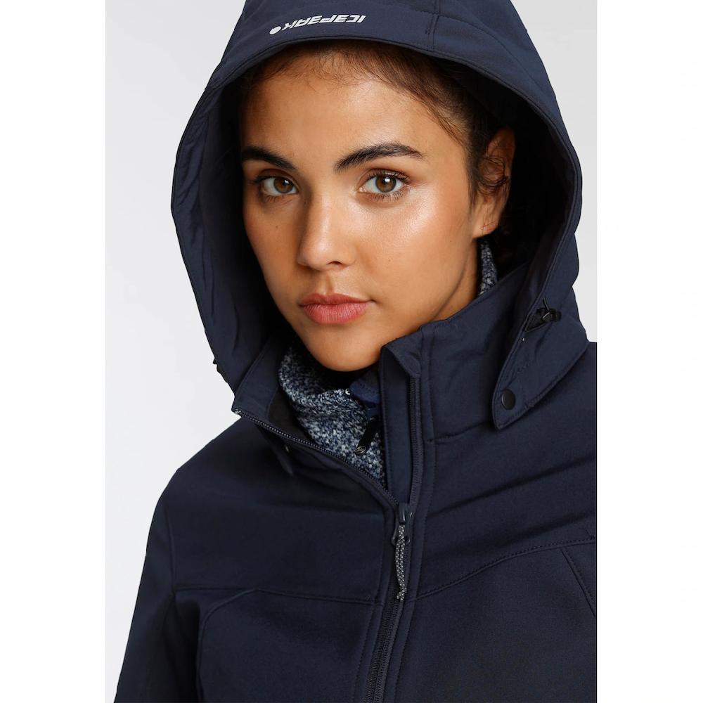 Icepeak Softshelljacke »BRENHAM« (1 St.) mit Kapuze Winddicht & Wasserabweisend & Atmungsaktiv Sonderangebot der Fabrik