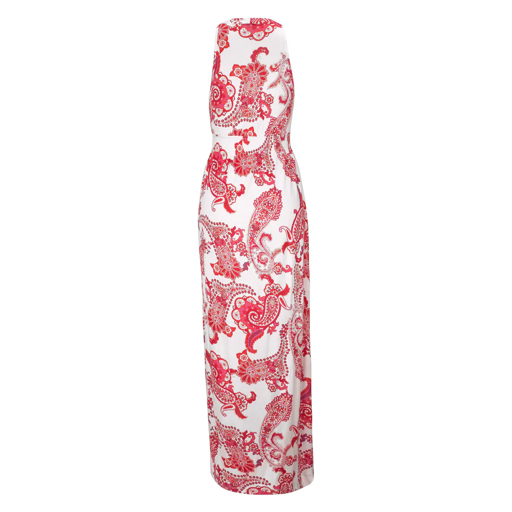 LASCANA Maxikleid mit verstellbarem Ausschnitt Sommerkleid Strandkleid 50% Rabatt mit kostenlosem Versand