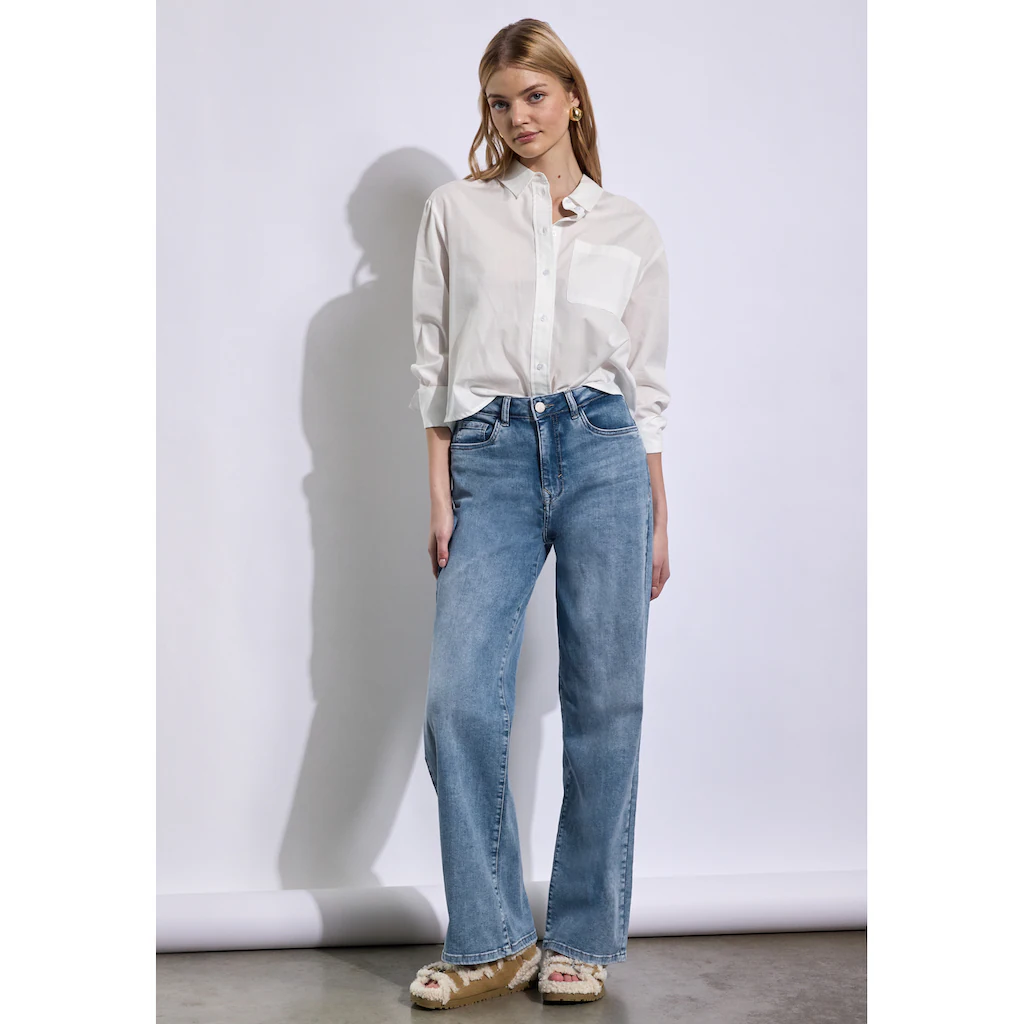 STREET ONE STUDIO Loose-fit-Jeans im Loose Fit Kostenloser Versand international