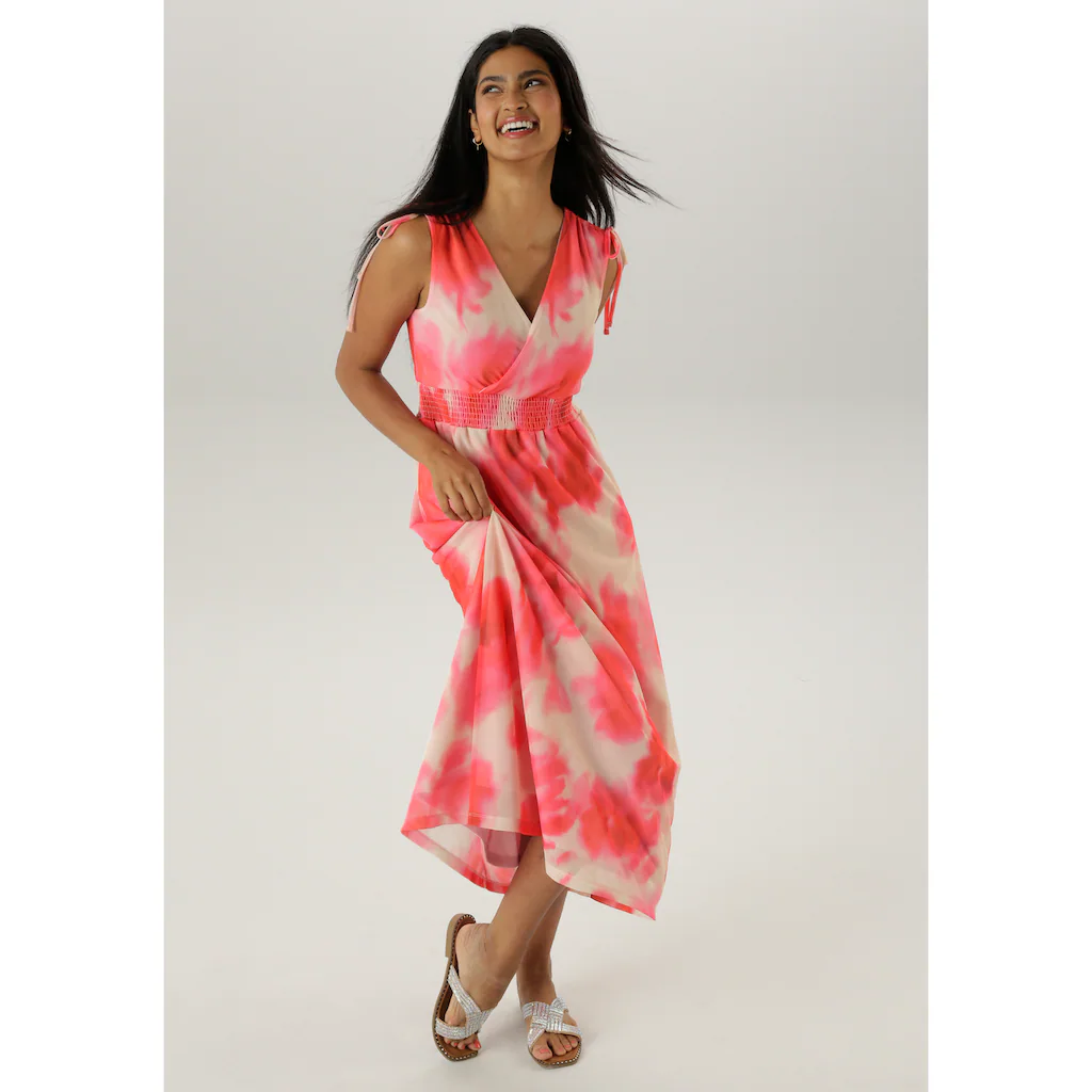 Aniston SELECTED Meshkleid mit Trägern zum Raffen - NEUE KOLLEKTION Flash Sale