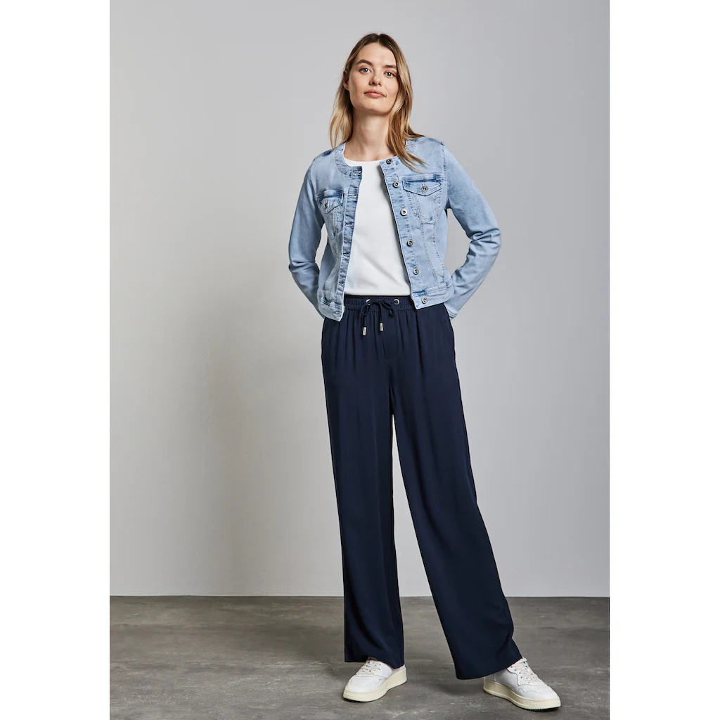 STREET ONE Jeansjacke ohne Kapuze mit Brusttaschen Online Outlet