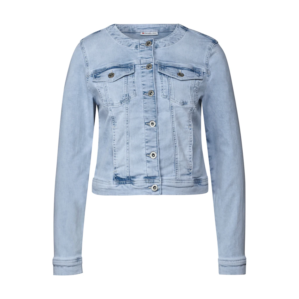 STREET ONE Jeansjacke ohne Kapuze mit Brusttaschen Online Outlet