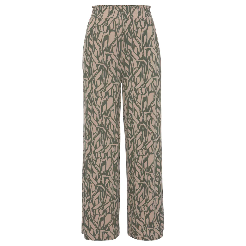 Buffalo Jerseyhose mit Alloverdruck in Paperbag-Optik Wide-Leg Exklusive Angebote