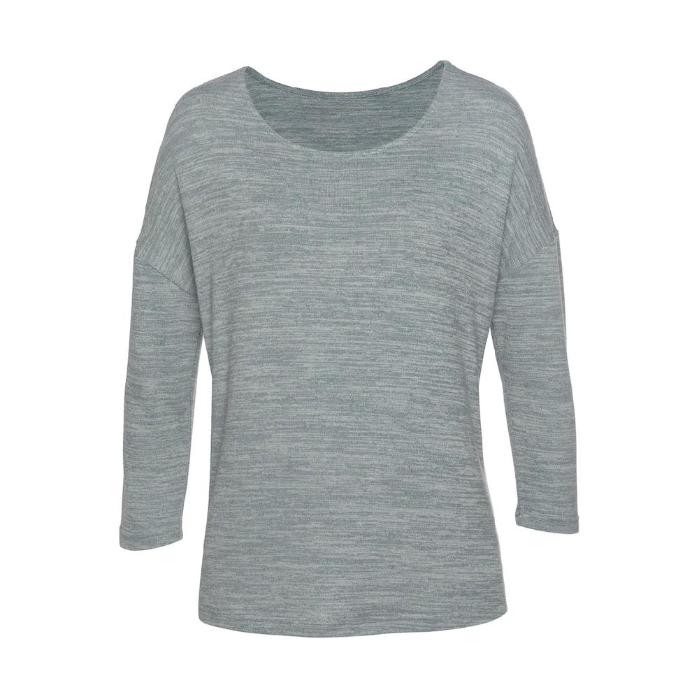 Vivance 3/4-Arm-Shirt »mit modischer Melange-Struktur« aus leichter Strickqualität Top Angebot