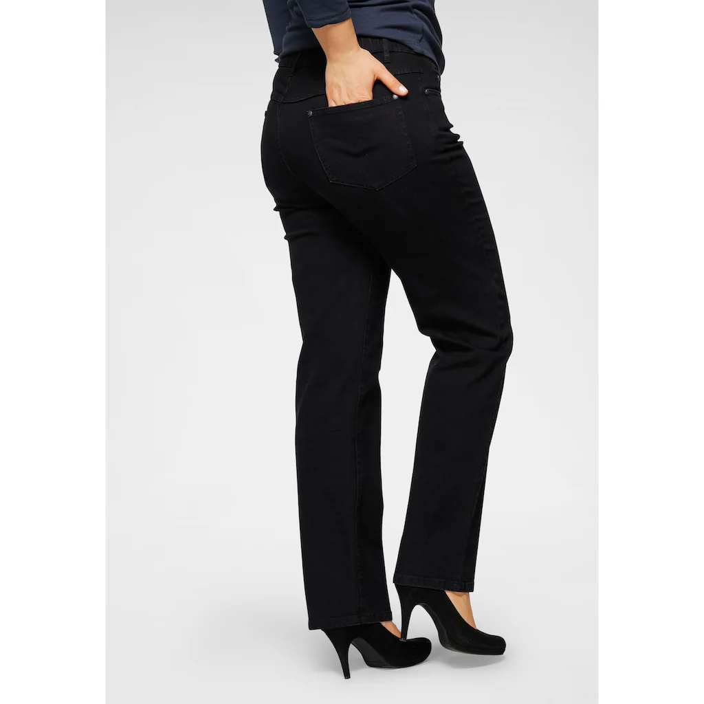Arizona Straight-Jeans »Curve-Collection« bequeme Passform gerade Beinform hohe Leibhöhe Bis zu 65% Rabatt