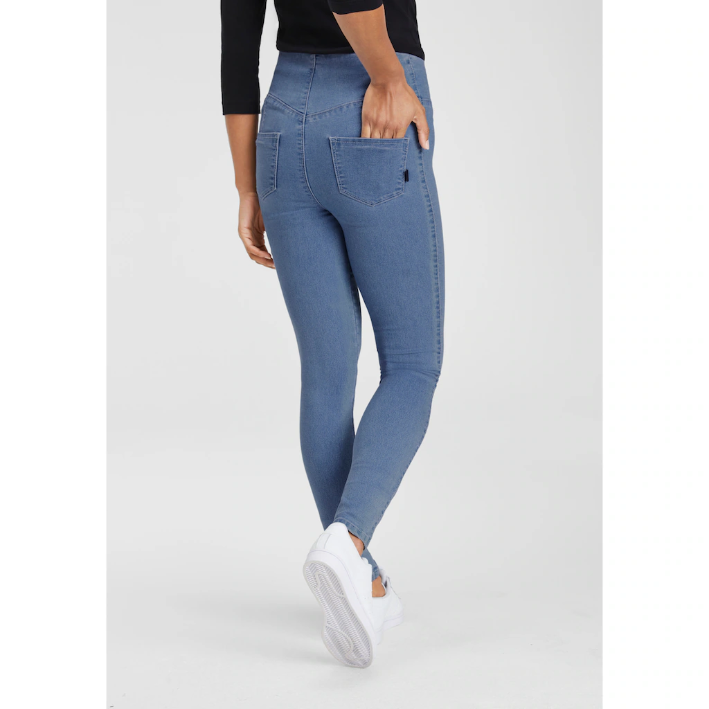 Arizona Jeansjeggings extra-eng geschnittene Beinform hohe Leibhöhe Flash Sale