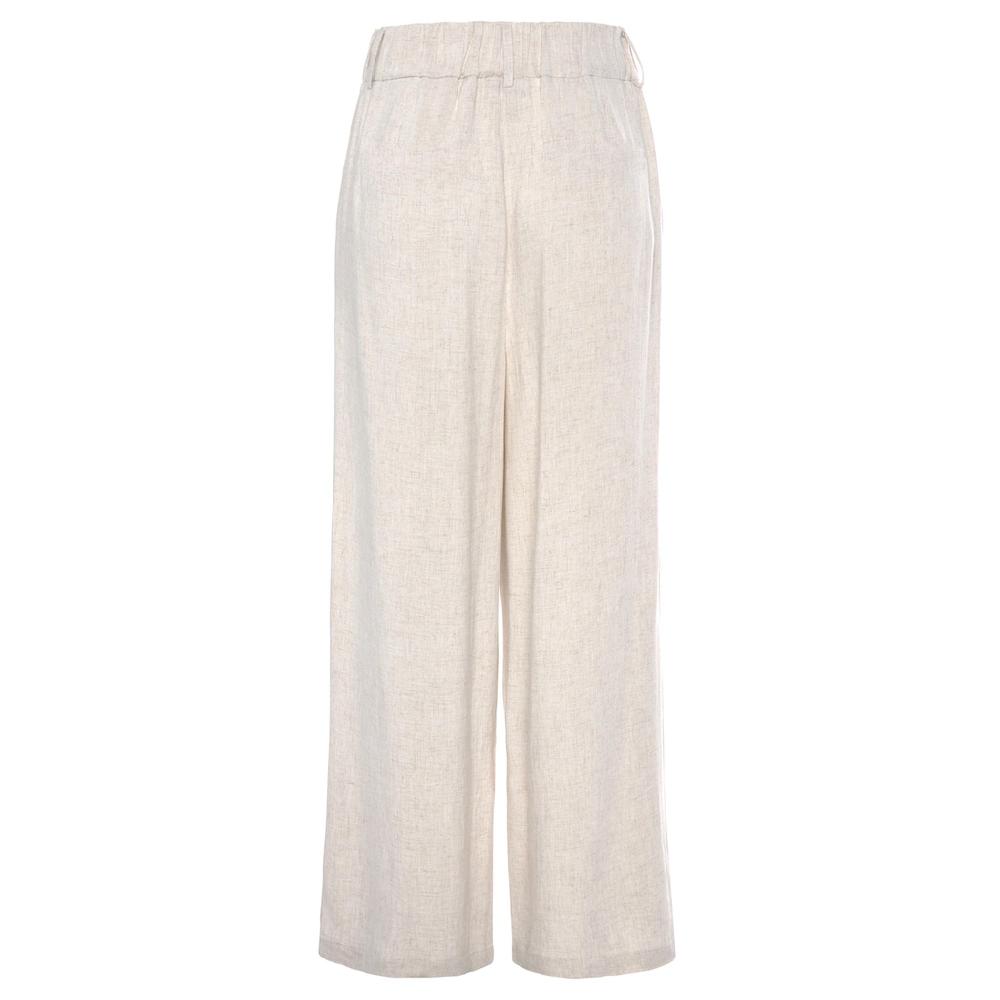 LASCANA Bundfaltenhose mit Taschen und Knopfdetail weites Bein Leinenhose Sommerhose Top Angebot