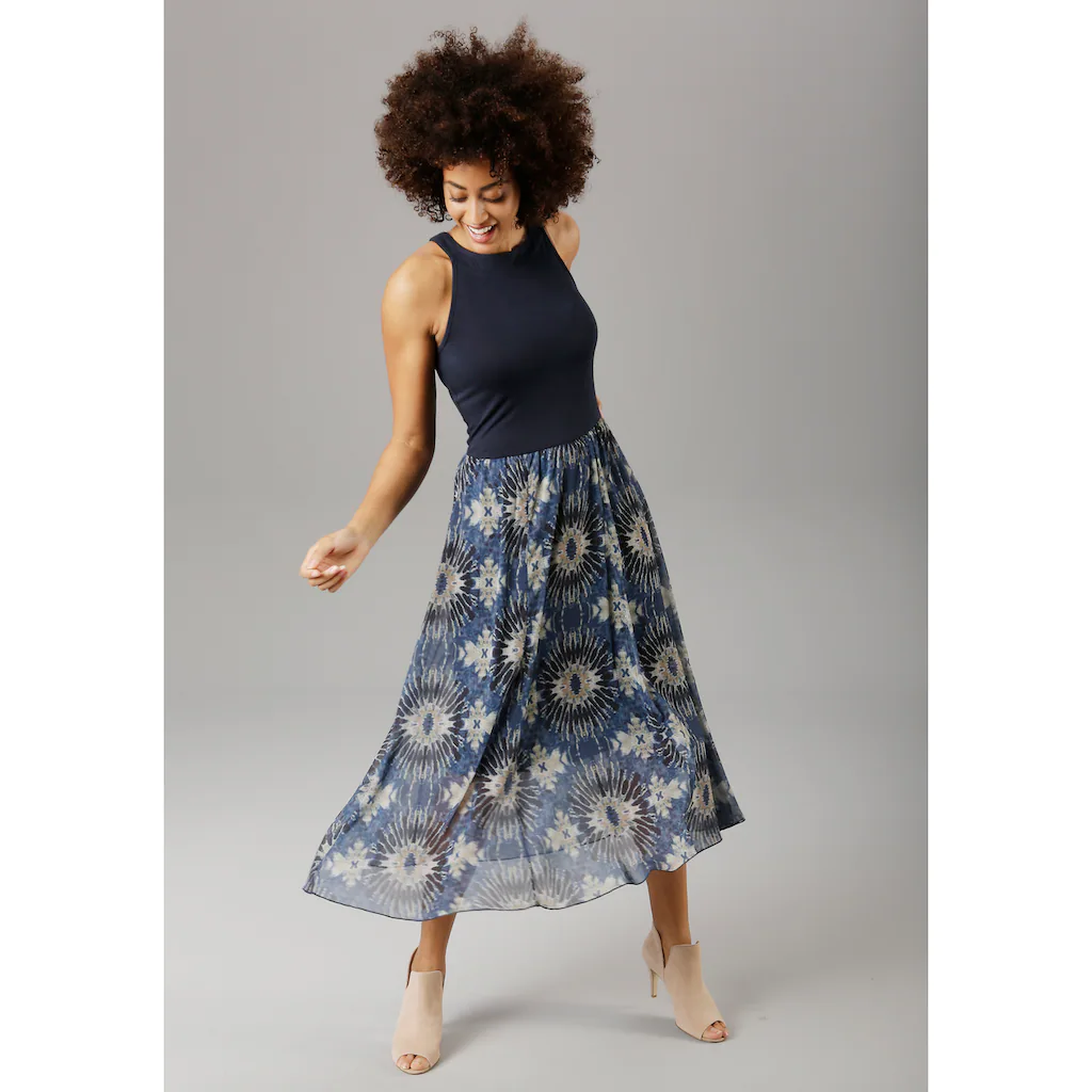 Aniston SELECTED Sommerkleid mit Batik-Druck Im Verkauf