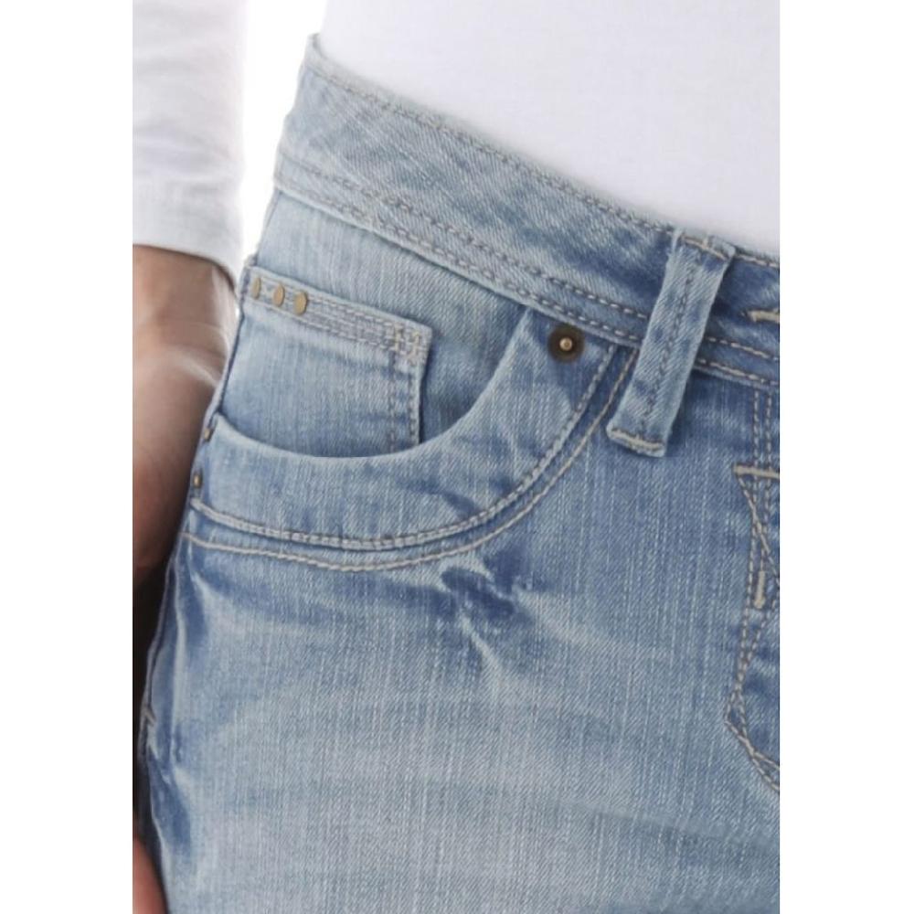 Aniston CASUAL Caprijeans in Used-Waschung Günstiger Verkauf
