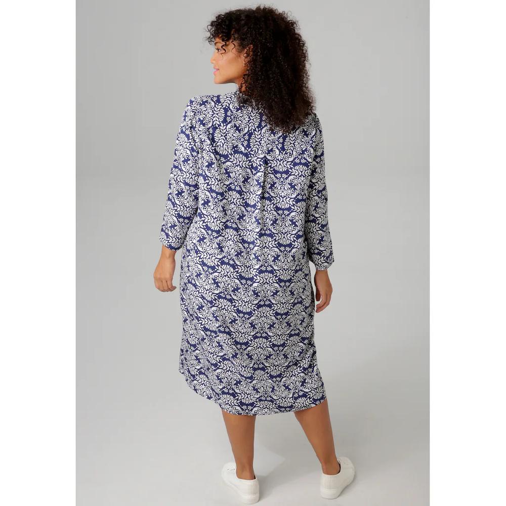 Aniston PLUS Sommerkleid mit farbharmonischem graphischem Druck - NEUE KOLLEKTION Online Shopping