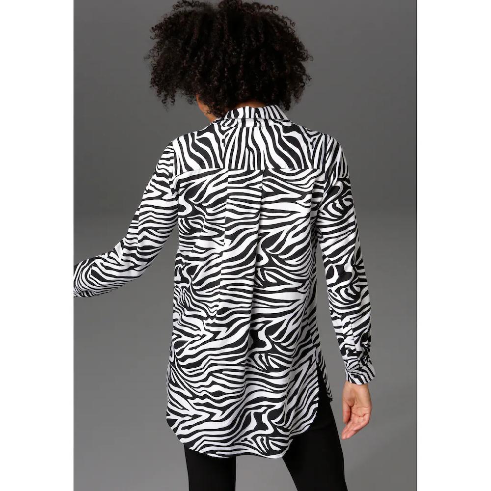 Aniston CASUAL Longbluse im Zebra-Steifen-Look Muttertagsangebot