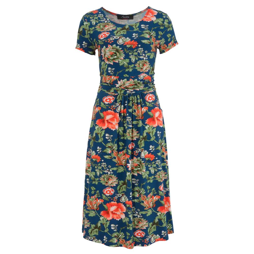 Aniston CASUAL Sommerkleid mit farbenfrohem Blumendruck Begrenzte Freigabe