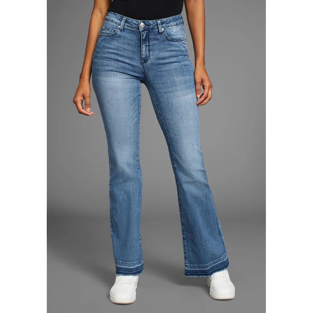 KangaROOS Weite Jeans Flare Weite Jeans High Waist Angebote