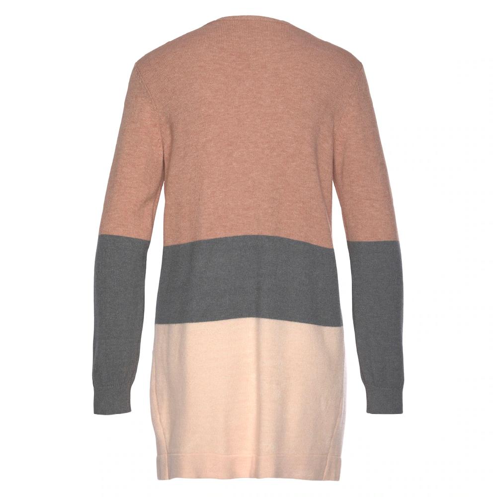 Vivance Cardigan mit Colorblock-Optik und Taschen lange Strickjacke Limitierter Zeitrabatt