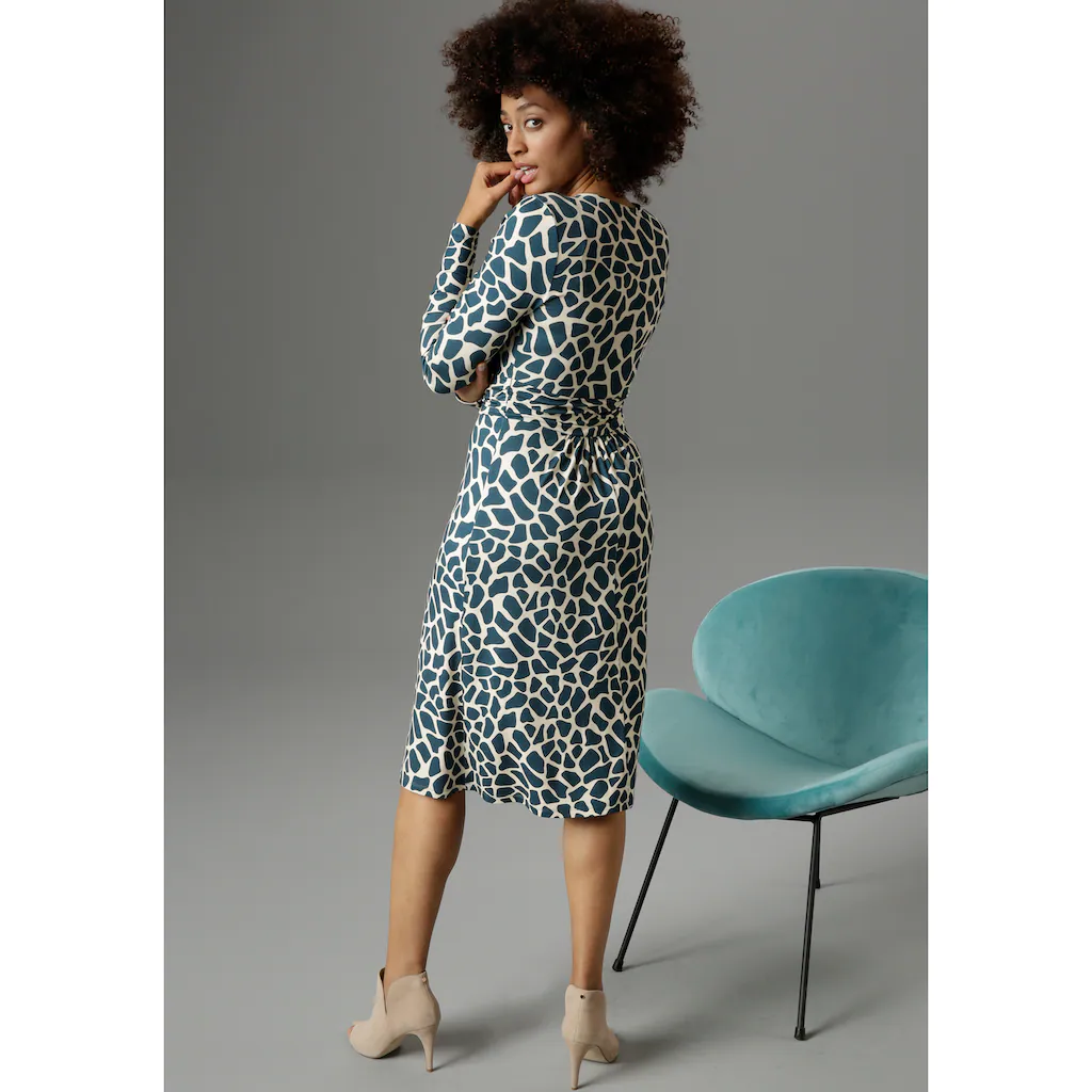 Aniston SELECTED Jerseykleid mit farbigem animal-print Rabatt