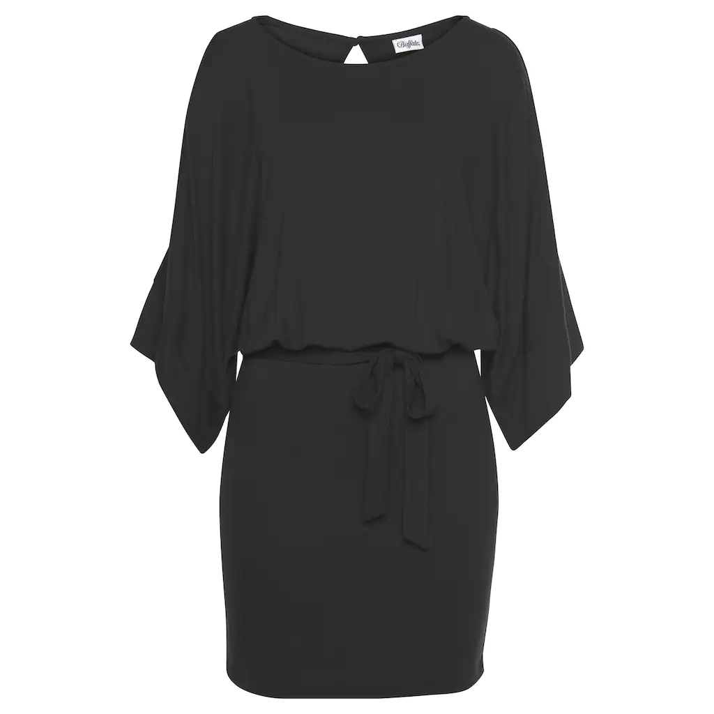 Buffalo Jerseykleid (mit Bindeband) mit Ärmelschlitzen sommerlich elegant Online Shopping