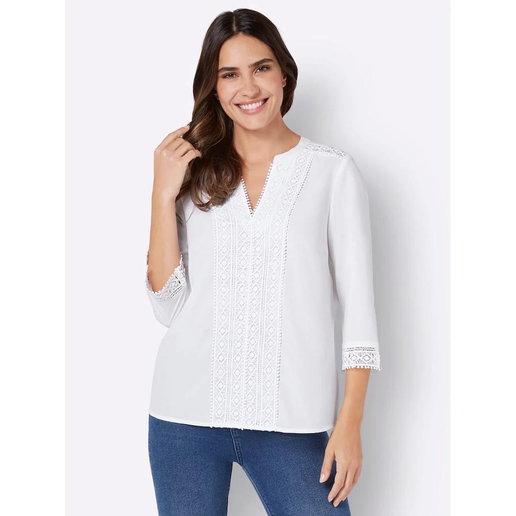 Classic Basics Schlupfbluse Heißer Verkauf