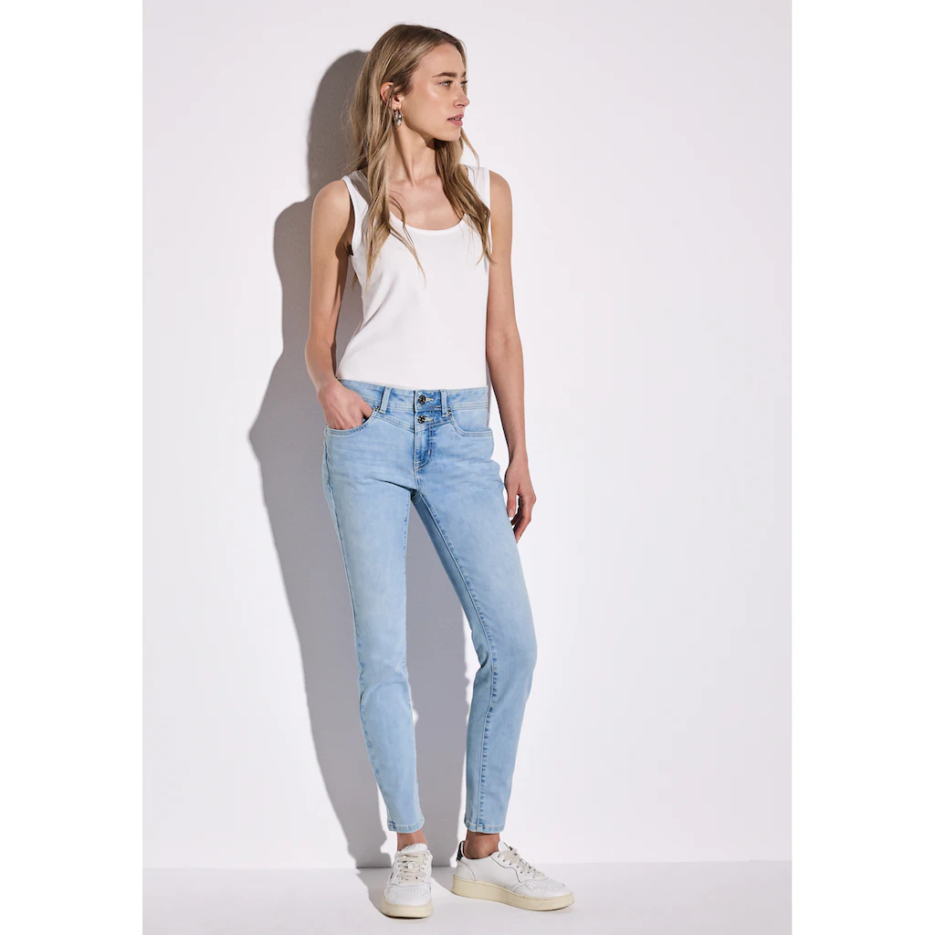 STREET ONE Slim-fit-Jeans aus Baumwolle mit Stretchanteil Online Outlet