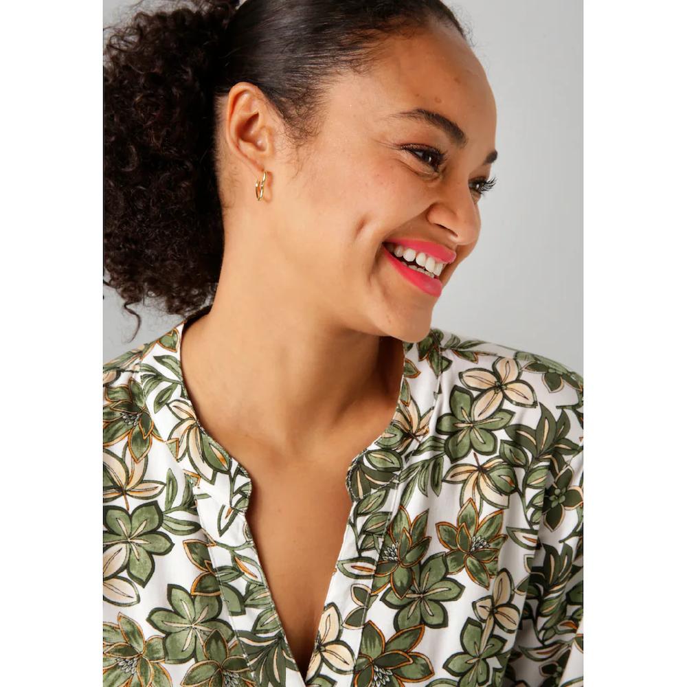 Aniston PLUS Longbluse mit farbharmonischen Blumen bedruckt - NEUE KOLLEKTION Wochenangebot
