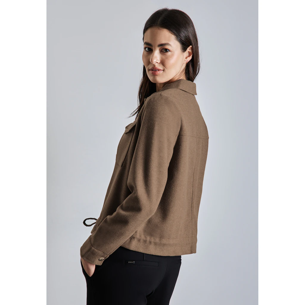 STREET ONE Kurzjacke ohne Kapuze mit Tunnelzug am Saum Discount Store für neue Produkte